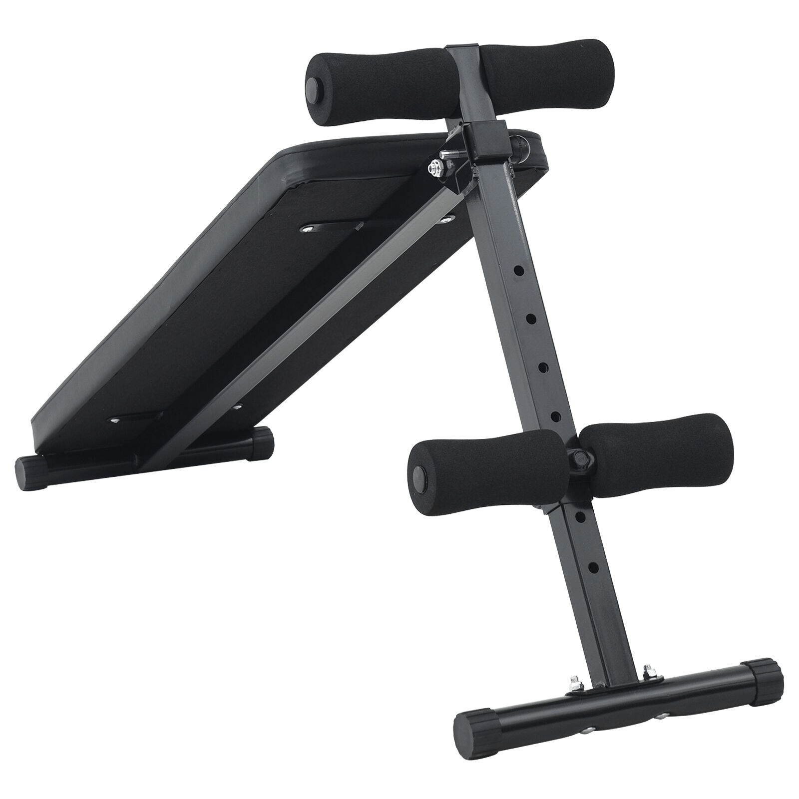vidaXL Foldable Sit Up Bench with Adjustable 150kg Capacity, Steel Home Gym - Fitness Max