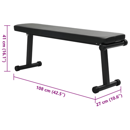 vidaXL Foldable Weight Bench: Strong Steel, 200 kg Capacity, Perfect for Home Gyms - Fitness Max
