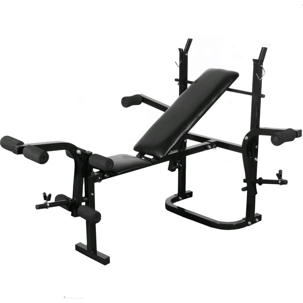 Folding Weight Bench Dumbbell Barbell Set for Home Gym - Fitness Max