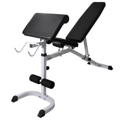 Workout Bench vidaXL Adjustable Workout Bench with Weight Rack, 60.5kg