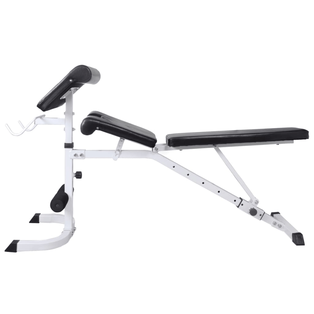 Workout Bench vidaXL Adjustable Workout Bench with Weight Rack, 60.5kg