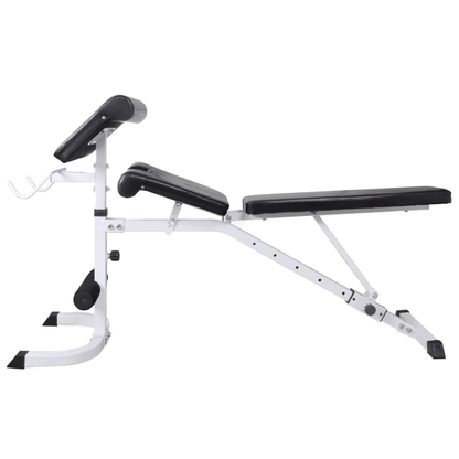 Workout Bench vidaXL Adjustable Workout Bench with Weight Rack, 60.5kg