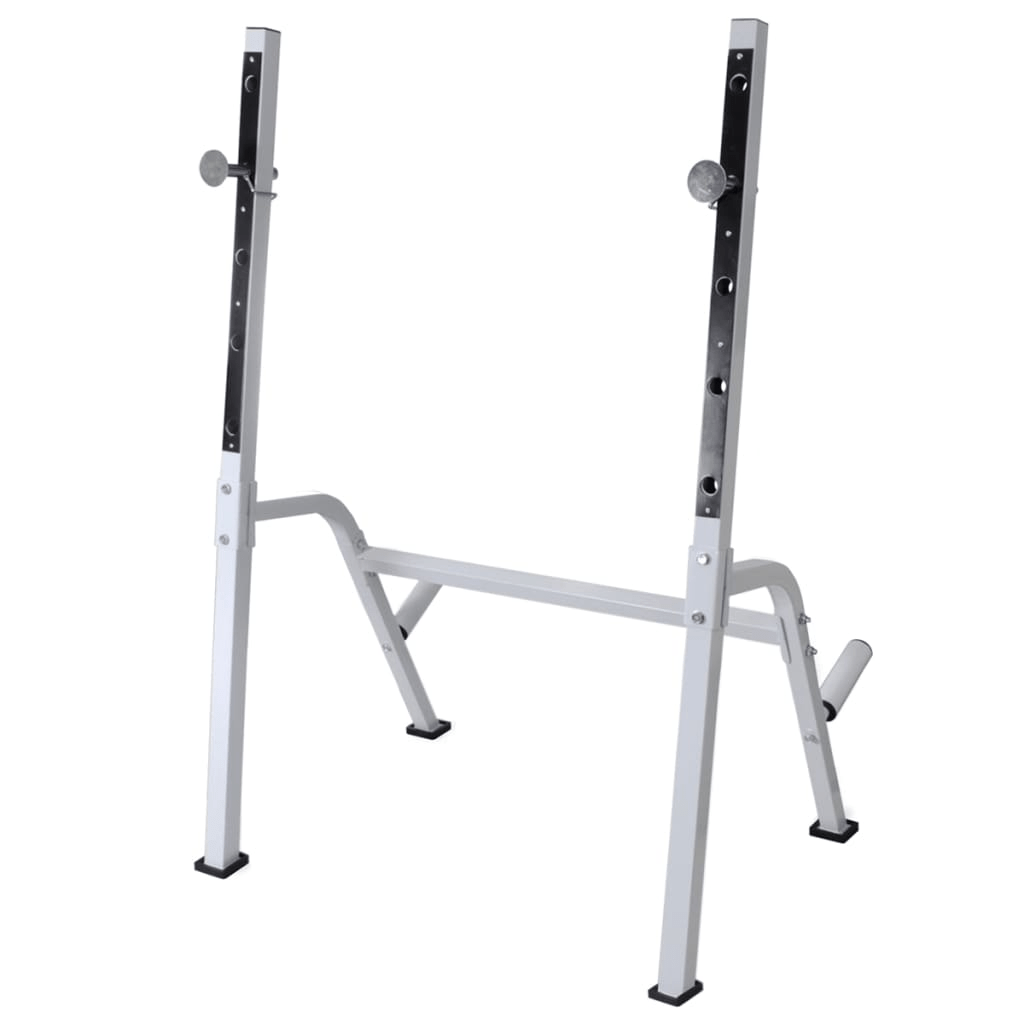 Workout Bench vidaXL Adjustable Workout Bench with Weight Rack, 60.5kg