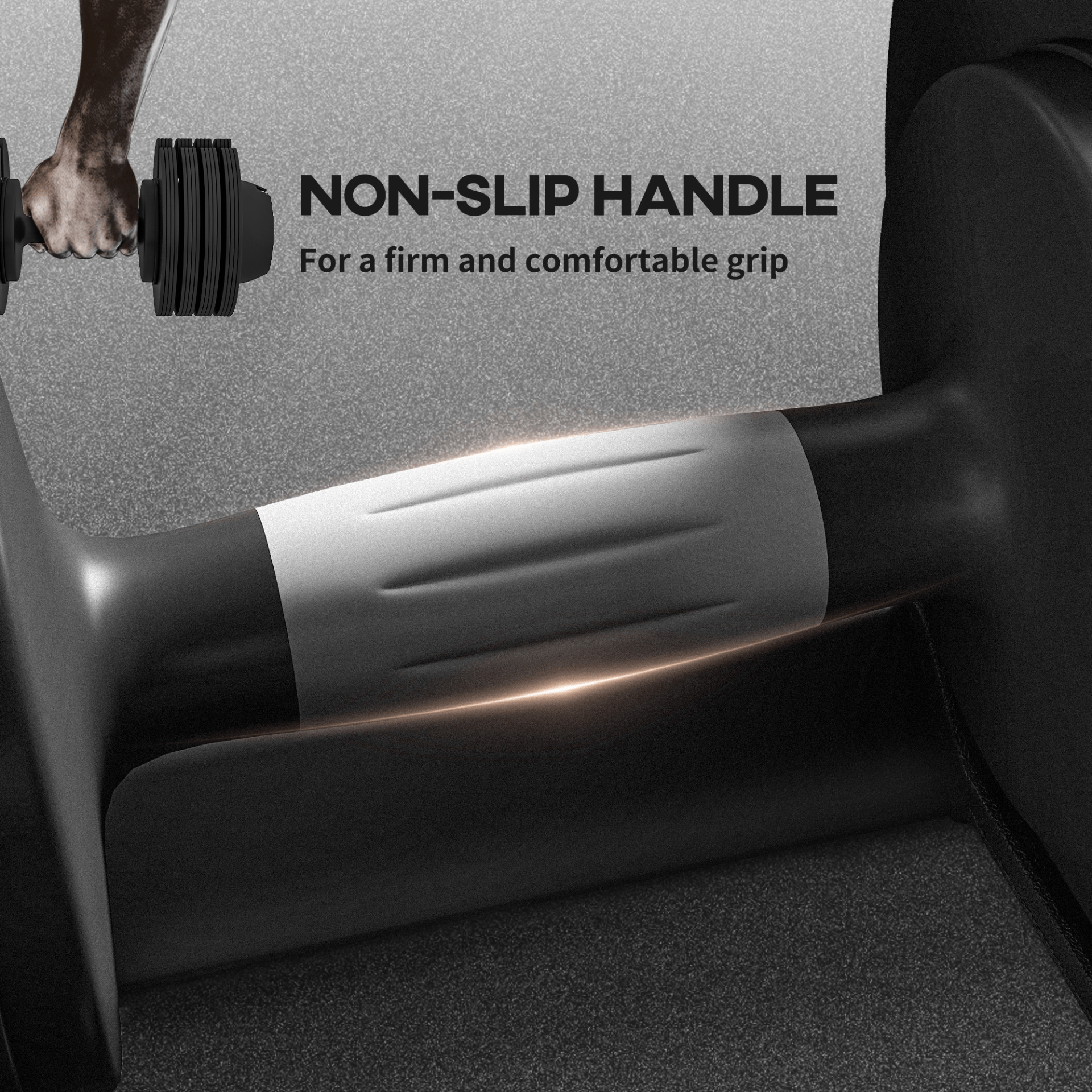Adjustable Dumbbells Set 2 x 24KG with Storage Tray, Non-Slip Handles - Fitness Max