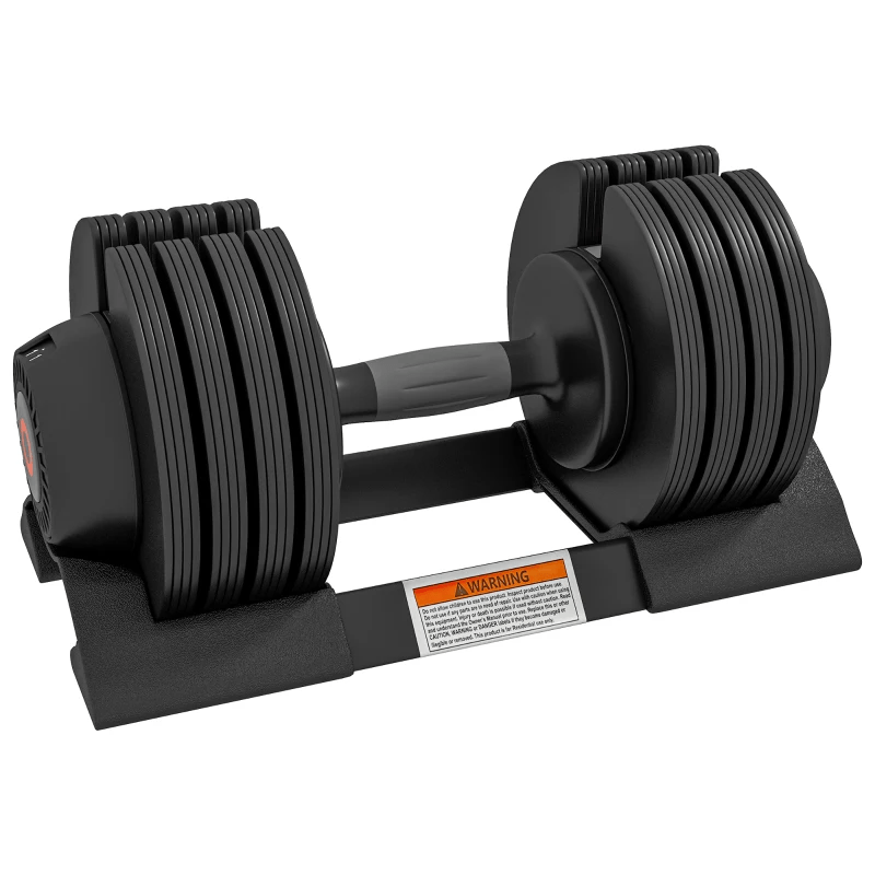 SPORTNOW 4-in-1 Adjustable Dumbbell: Versatile Weights, Non-Slip Handle, Storage Tray - Fitness Max