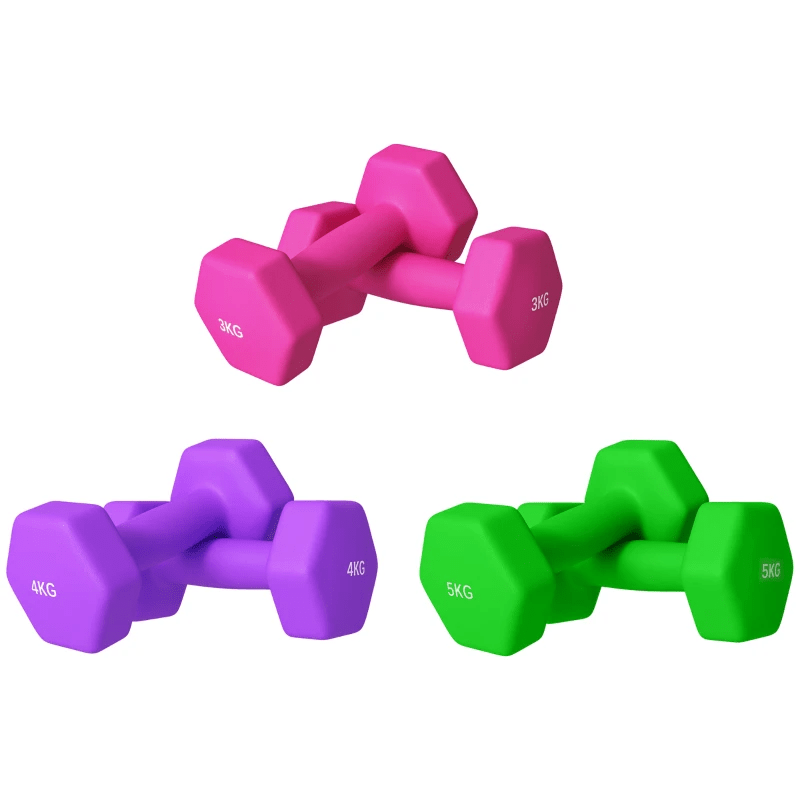 Dumbbell SPORTNOW Hex Dumbbells Set: Non-Slip Grip Weights