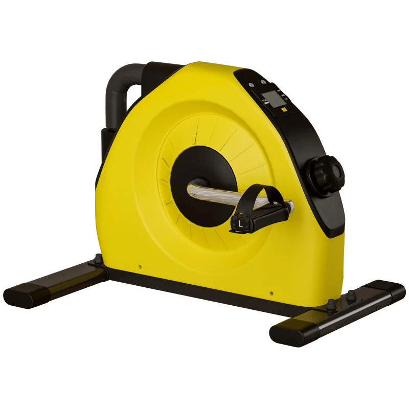 Exercise Bike SPORTNOW Mini Exercise Bike: Portable Pedal Exerciser - Yellow