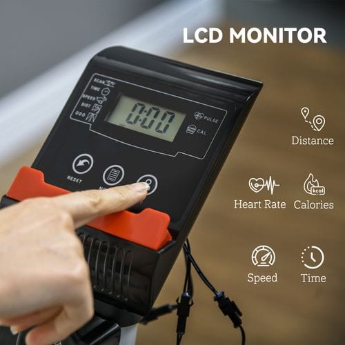 Exercise Bike SPORTNOW Exercise Bike with Heart Rate Monitor
