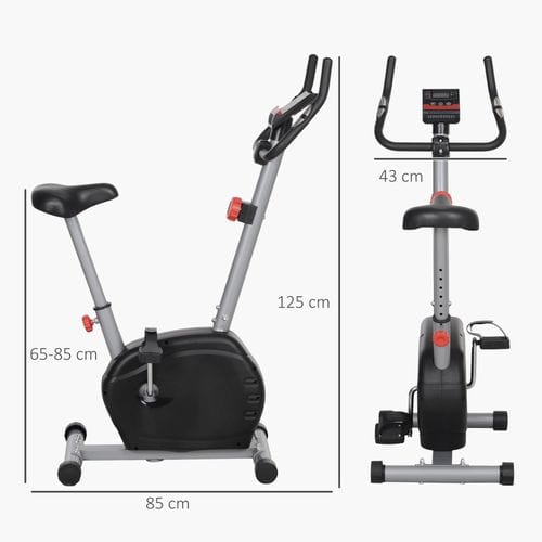 Exercise Bike SPORTNOW Exercise Bike with Heart Rate Monitor