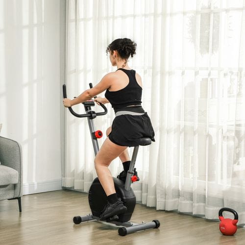 Exercise Bike SPORTNOW Exercise Bike with Heart Rate Monitor