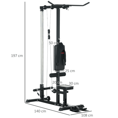 Multi Gym SPORTNOW Pull Up Station with Adjustable Seat for Chin ups