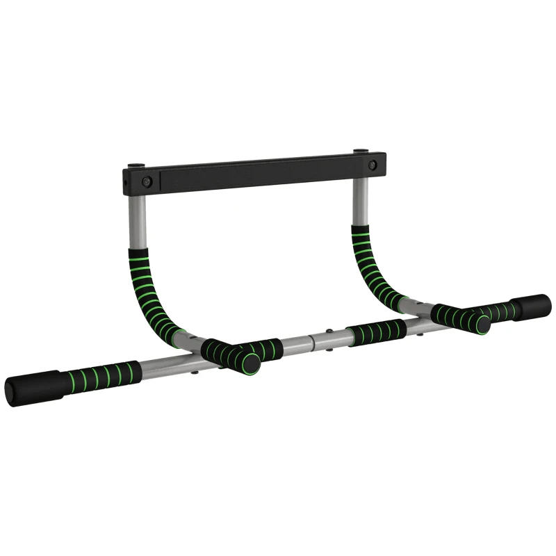 Green Doorway Pull-Up Bar for Home Fitness, Indoor Gym Upper Body Workouts - Fitness Max