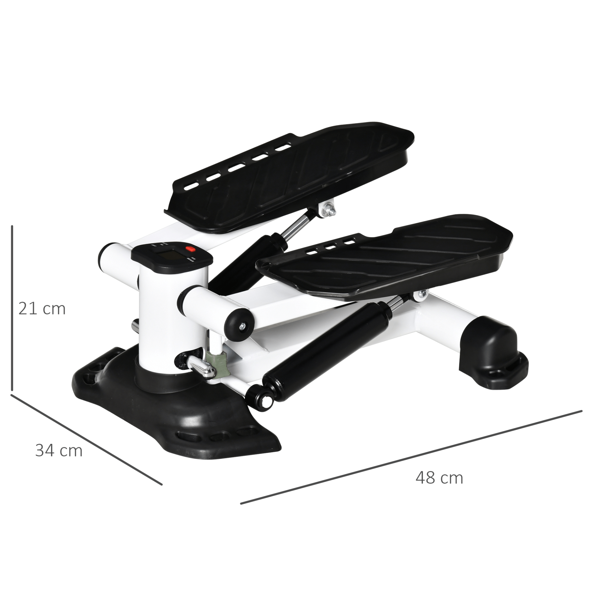 HOMCOM Portable Mini Stepper LCD Display Compact Lightweight Exercise Machine - Fitness Max