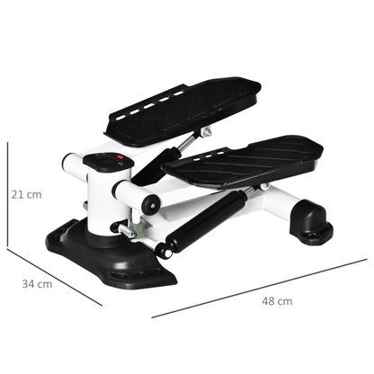 Step Machine HOMCOM Portable Mini Stepper LCD Display Compact Lightweight