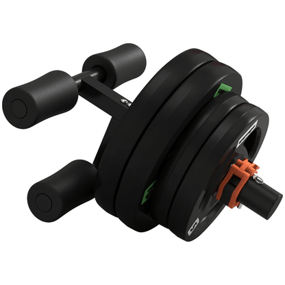 Tib Bar SPORTNOW Tib Bar with Olympic Weight Plates