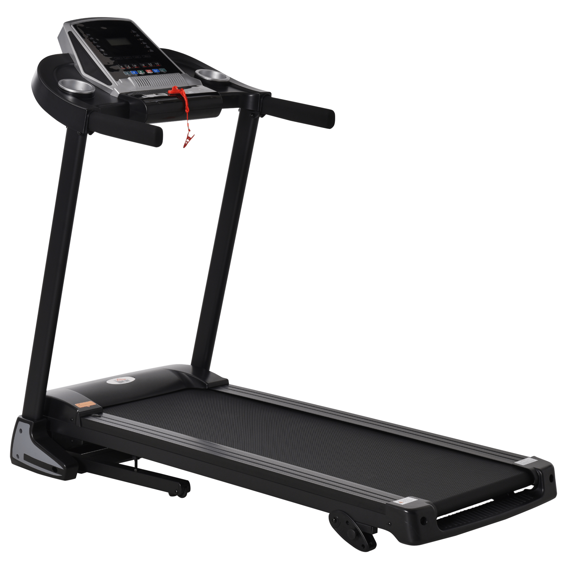 Foldable 12km/h Electric Treadmill with Manual Incline and LED Display by HOMCOM - Fitness Max
