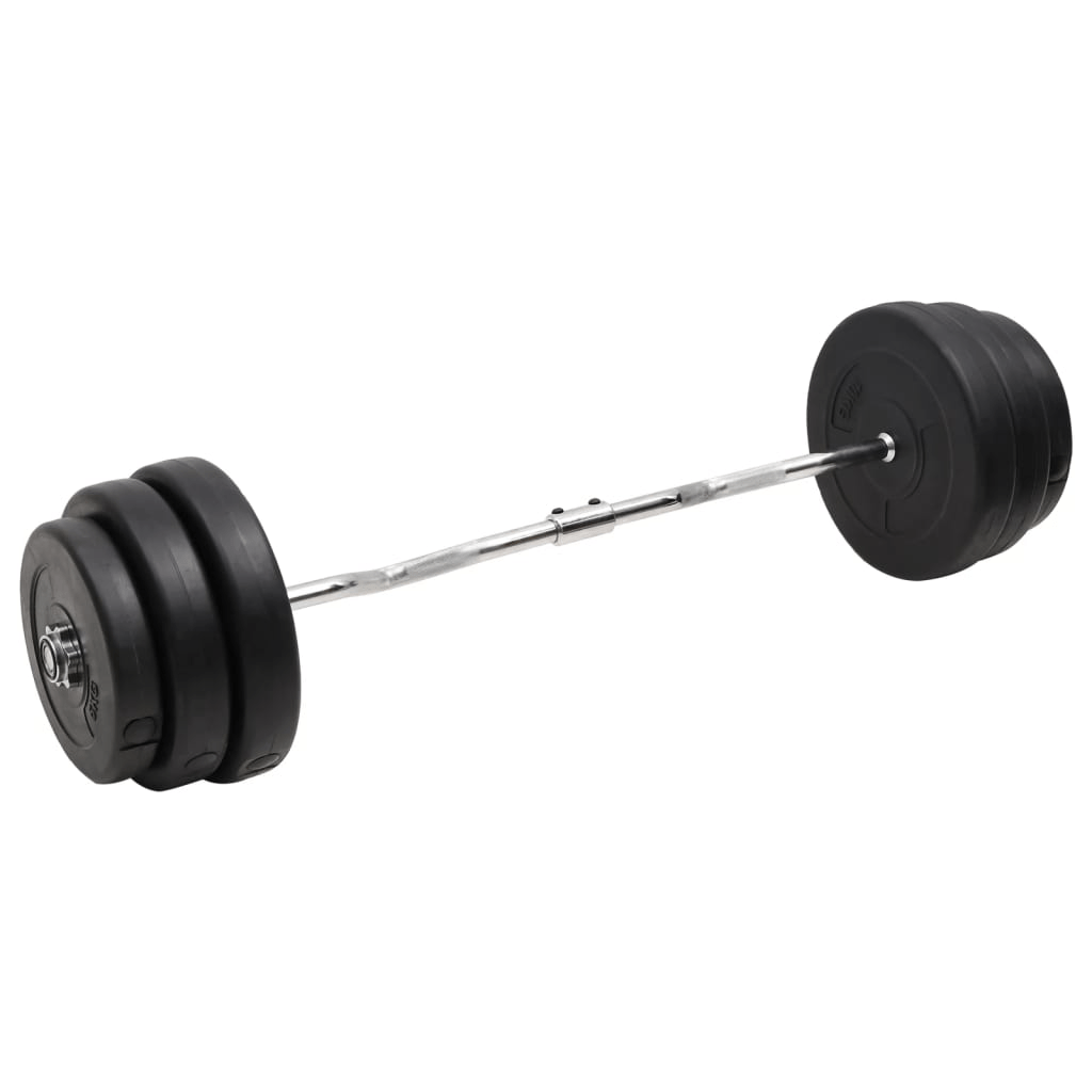 vidaXL Curl Barbell with 90 kg Plates: Versatile Equipment for Sculpting Strength - Fitness Max