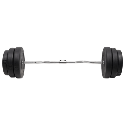 vidaXL Curl Barbell with 90 kg Plates: Versatile Equipment for Sculpting Strength - Fitness Max