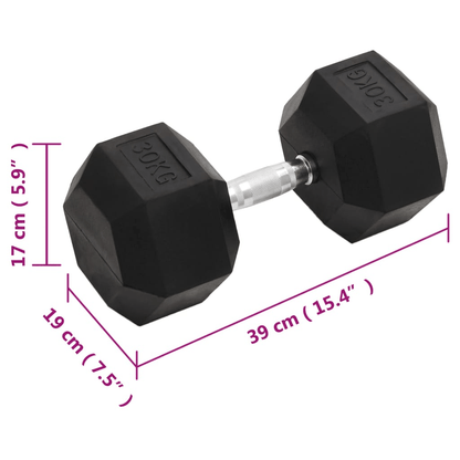Dumbbell vidaXL 30 kg Cast Iron Dumbbell for Effective