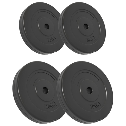 free weights vidaXL 30 kg Cement Weight Plates Set 4