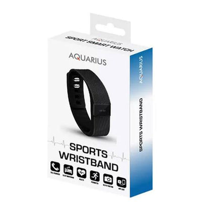 Aquarius OLED Display Bluetooth Fitness Tracker for Wrist, Black - Fitness Max