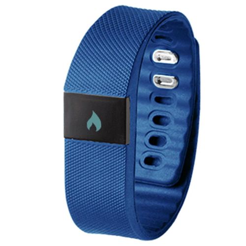 BAS-Tek Classic Fitness Bluetooth OLED Sports Activity Bracelet in Navy. - Fitness Max