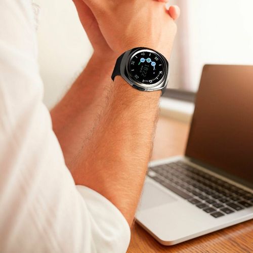 Bas-Tek G4S Bluetooth Touch Screen Smart Watch, Space Grey. - Fitness Max