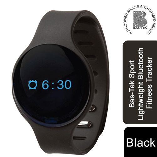 Bas-Tek Sport Bluetooth Fitness Tracker in Lightweight Black UK Version - Fitness Max