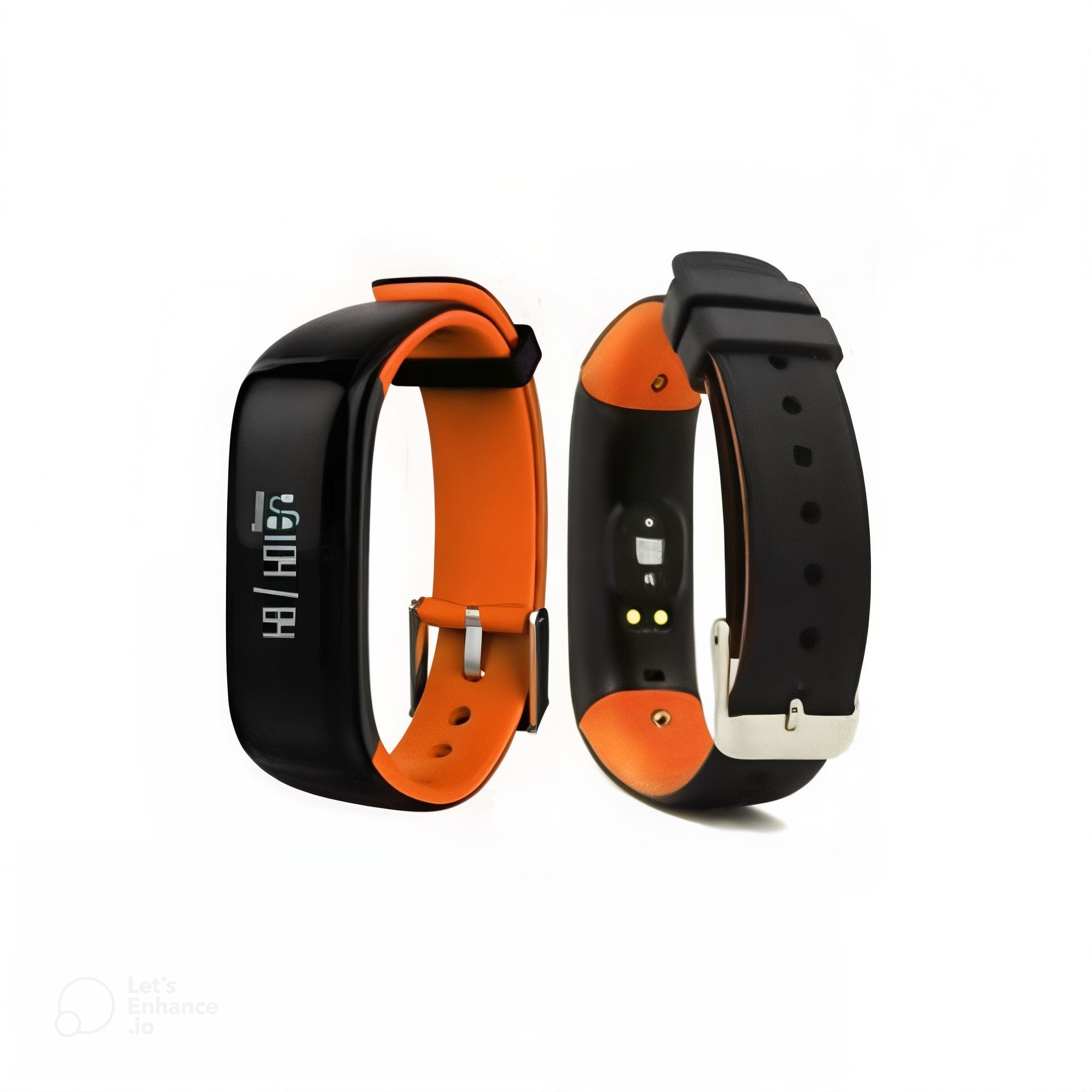 Bas-tek V5s Pro Bluetooth Fitness Watch & Activity Tracker in Orange - Fitness Max