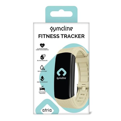 Gymcline Atria Fitness Tracker: 24H Daily Activity Tracking, Cream - Fitness Max