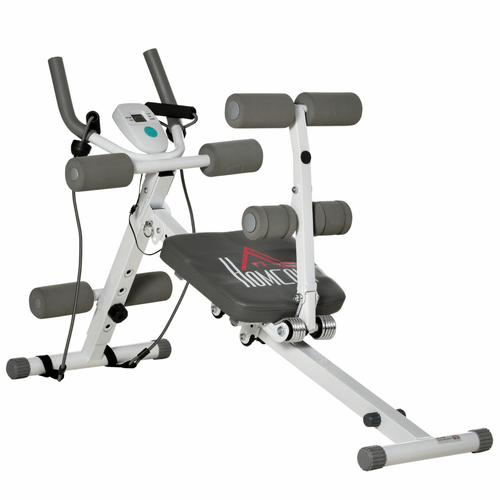 Foldable Adjustable Steel Frame Abdominal Trainer for Core Workout Exercise - Fitness Max