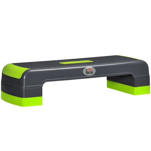 HOMCOM Three-Level Adjustable Aerobic Step Exercise Stepper for Home Office - Fitness Max
