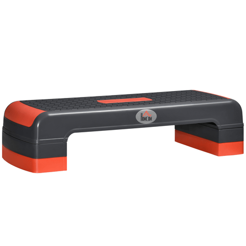 HOMCOM Three-Level Adjustable Aerobic Step Exercise Stepper for Home Office - Fitness Max