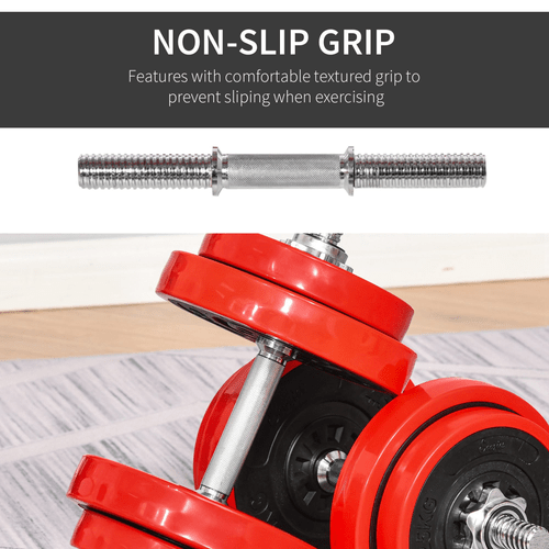 Adjustable 20KGS Dumbbell and Barbell Set for Home Gym Exercise - Fitness Max