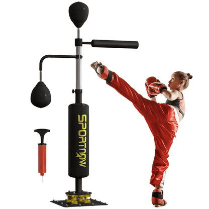 Boxing SPORTNOW Freestanding Boxing Bag with Reflex Bar and Speed Balls