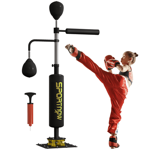 Boxing SPORTNOW Freestanding Boxing Bag with Reflex Bar and Speed Balls