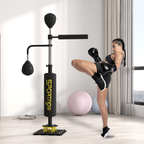Boxing SPORTNOW Freestanding Boxing Bag with Reflex Bar and Speed Balls