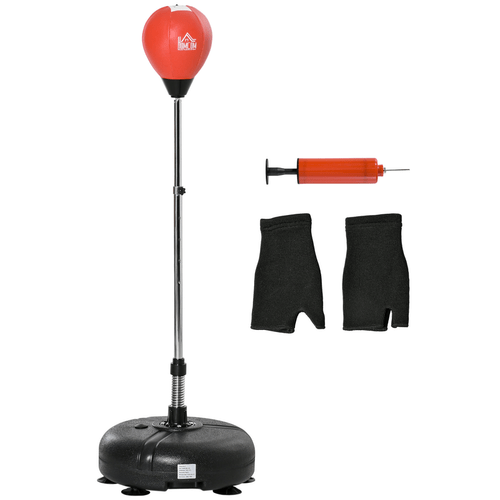 Adjustable height boxing training set with stable base for skill development. - Fitness Max