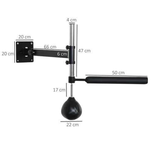 Boxing HOMCOM Wall Mount Speed Bag for Boxing