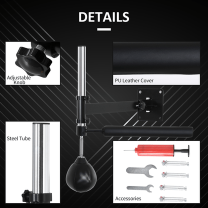 Boxing HOMCOM Wall Mount Speed Bag for Boxing