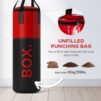 Boxing SPORTNOW Punch Bag with Boxing Gloves and Wall Bracket