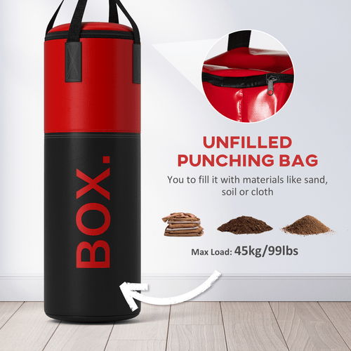 Boxing SPORTNOW Punch Bag with Boxing Gloves and Wall Bracket