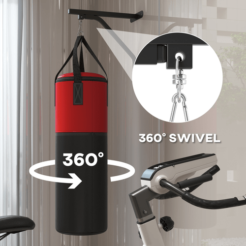 Boxing SPORTNOW Punch Bag with Boxing Gloves and Wall Bracket