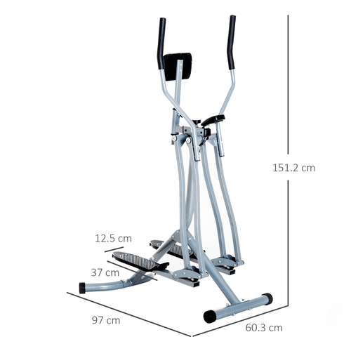 Air Walker Glider Cross Trainer with LCD for Home Gym by HOMCOM - Fitness Max