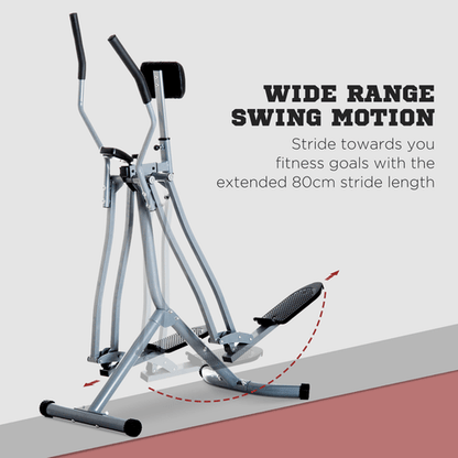 Air Walker Glider Cross Trainer with LCD for Home Gym by HOMCOM - Fitness Max