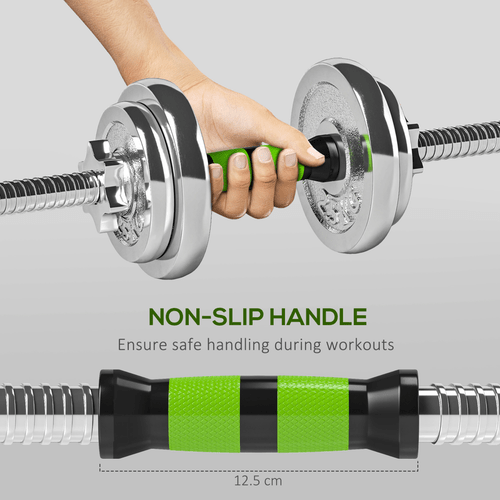 Dumbbell SPORTNOW 20kg 2-in-1 Adjustable Dumbbells Set