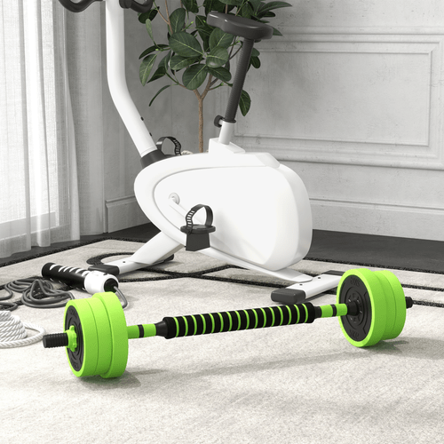 SPORTNOW Weight Dumbbells, Barbell, Kettlebell, Push Up Stand Set, 40kg - Fitness Max