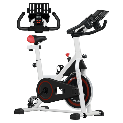 8kg Flywheel Exercise Bike with Adjustable Height and Resistance LCD Monitor HOMCOM - Fitness Max