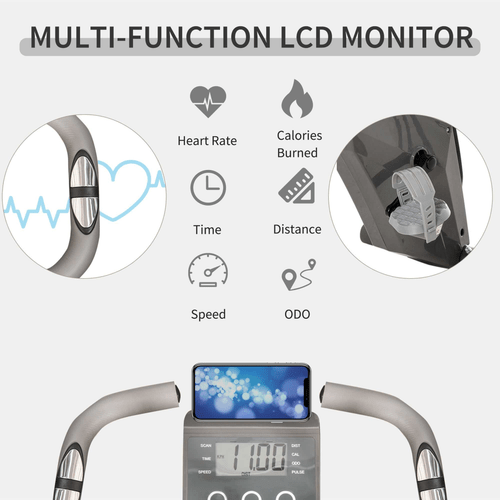 Enhance Your Workout: HOMCOM 2-in-1 Adjustable Exercise Bike with Pulse Monitor - Fitness Max