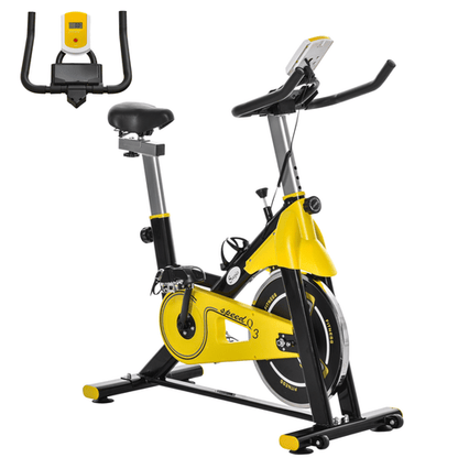 Top Home Exercise Bike with Adjustable Resistance and LCD Display - Fitness Max